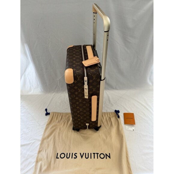 LOUIS VUITTON Luggage M20200 Horizon 55 Monogram Coquelicot Brown Store Receipt - Picture 1 of 16